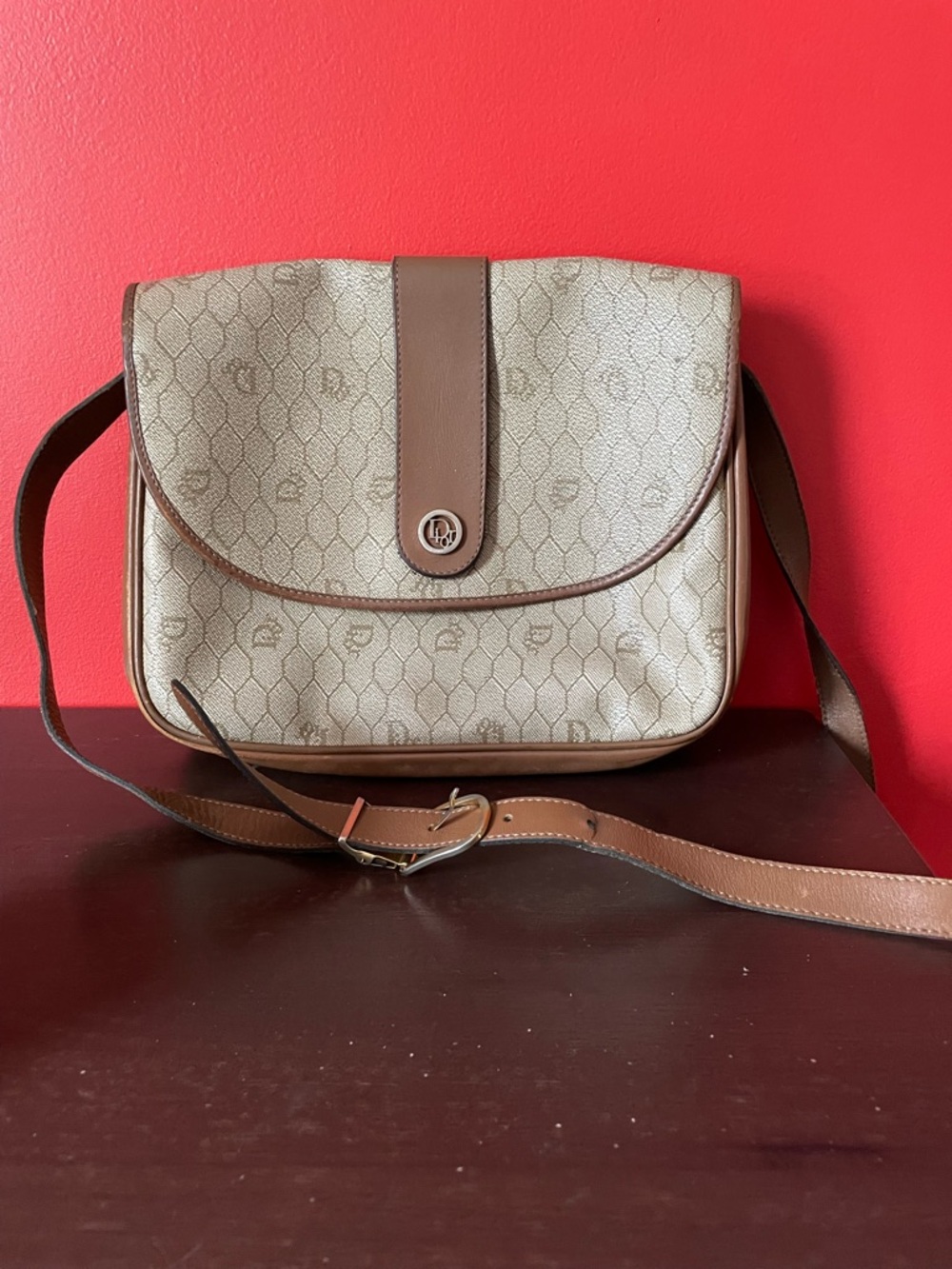 Vintage Dior Honey Comb Crossbody Bag